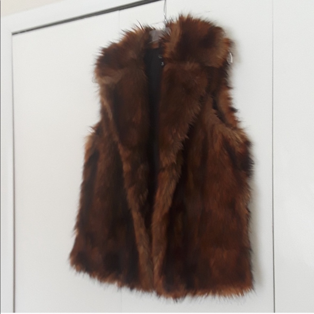 TopShop Faux Fur Vest